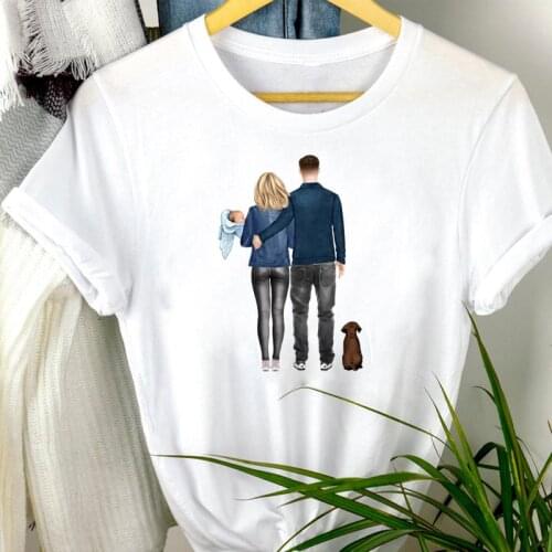 Women Style Casual Love Clothes Family Mama Mom Mother 90s Cartoon Print Mujer Camisetas Tshirt Female Tee Top Graphic T-shirt