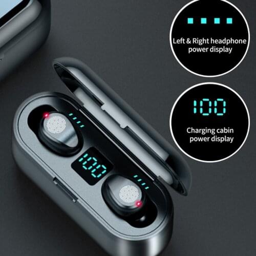 2021 TWS Bluetooth Headsets Earphones Stereo Headphones Sport Noise Cancelling Wireless Earbuds for All Smart Phone