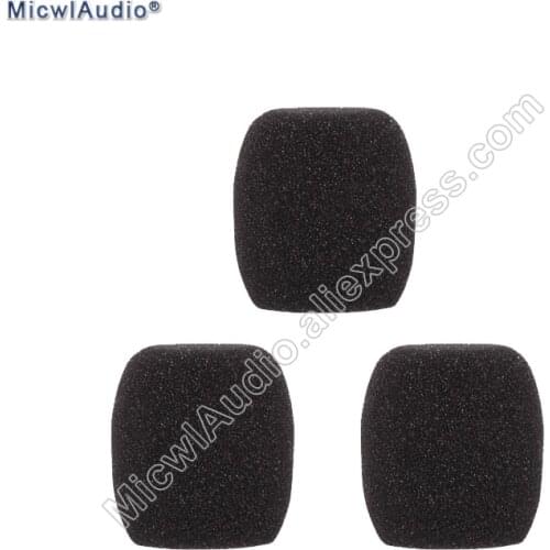 3pcs Windscreen Sponge Tight Foam Cover for Shure E845 E835 SM57 58 Beta57 Beta58 Wired Wireless Handheld Microphone