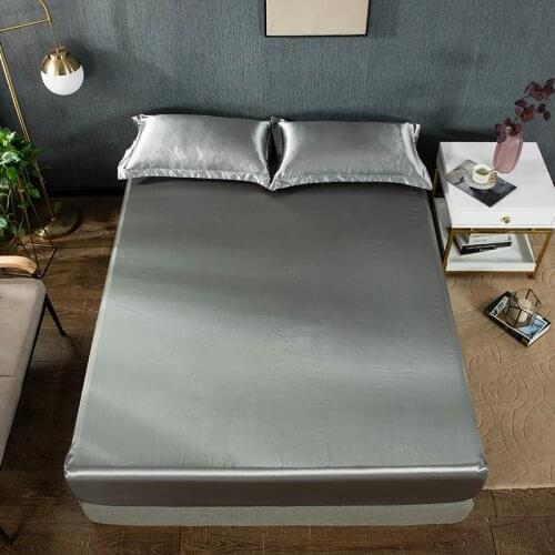 37Elastic Fitted Sheet Bed Linen 100% Polyester Home Mattress Cover Full Twin Queen King Size No Pillowcase 180x200 137*190cm