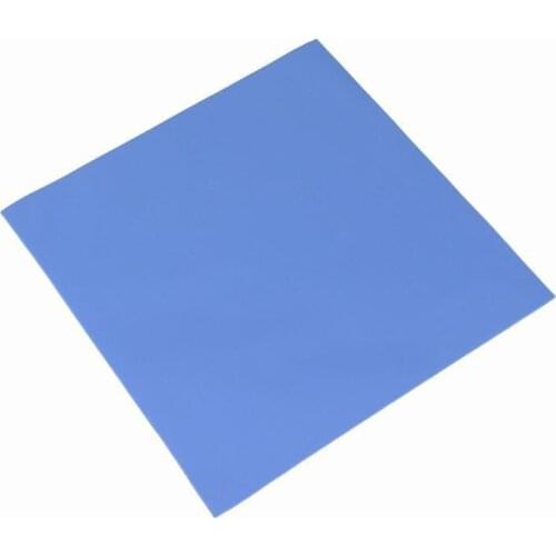 5PCS/lot 100mm x 100mm x 2.5mm Conductive Silicone Blue Thermal Conductive Pad