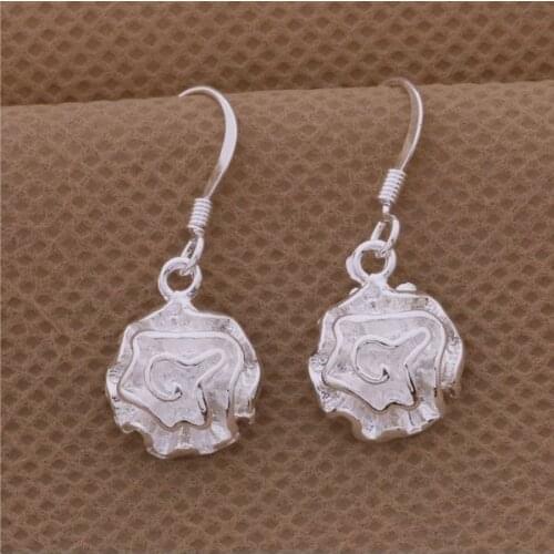 AE288 Trendy wholesale earrings , fashion jewelry , brightly rose /bltakdaa bmgakdna
