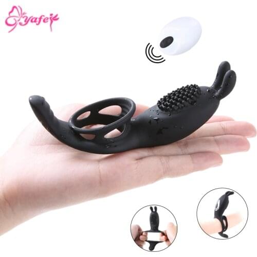9 Speed Wireless remote control Vibrating Sex Cockring Male Penis stimulator Delay Ejaculation Silicone Vibrator Erotic sex toy