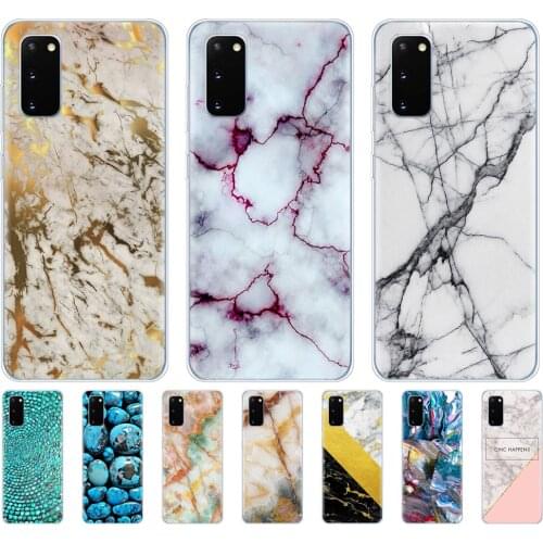 Silicon phone cover case for samsung galaxy S20 PLUS Ultra S10 lite cover for samsung note 10 plus lite coque marble green stone