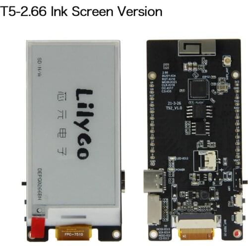 LILYGO T5-2.66 inch E-paper compatible with T-U2T USB To TTL automatic downloader
