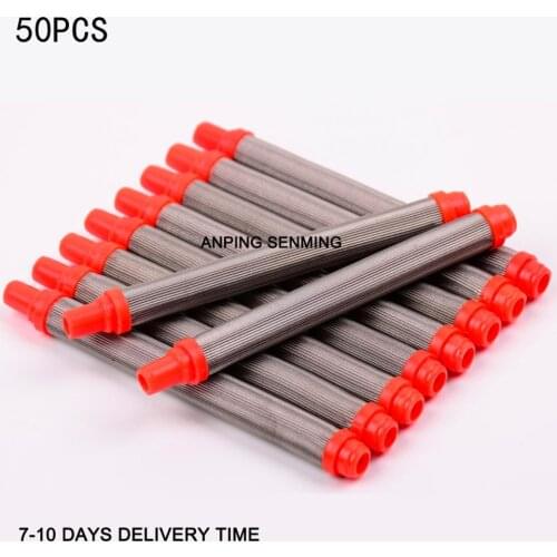 Wagner Spraytech Airless Paint Sprayer Gun Filters Push-on 200 Mesh Red 50 Packs