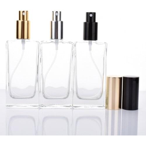50pcs/lot 50ml clear Glass Perfume Bottle Spray Dispensing Cosmetic Empty parfum Bottle empty cosmetic containers vaporizador