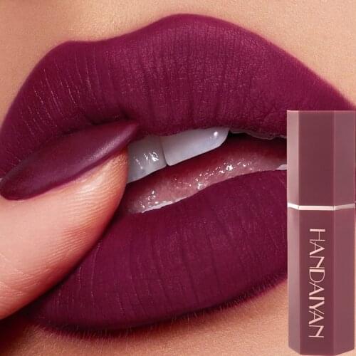 Velvet Matte Waterproof Lipsticks 6 Color Long Lasting Sexy Red Nude Easy To Wear Lipstick Make Up Lip Tint Cosmetics