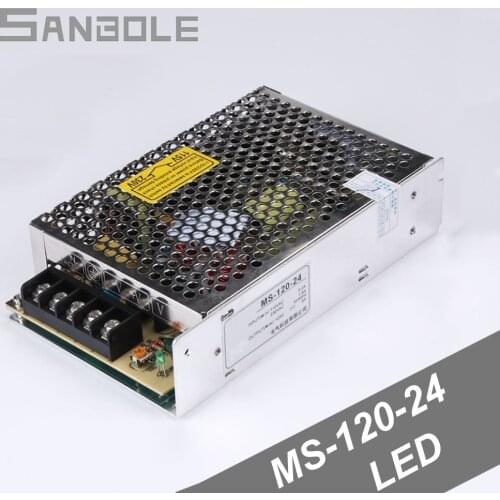 Switching Power Supply MS-120-24 12V10A 24V5A Industrial Driver Transformer AC/DC 120W For LED Light Strip Display