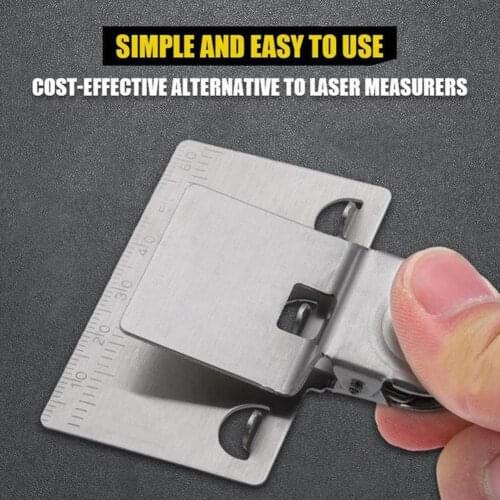 Measuring Tape Clip Precise High Efficiency Metal Universal Measure Ruler Fixer Tool Ruler Horizontal Clamp Measure Ruler Fixer