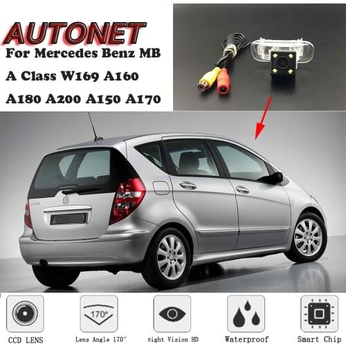 AUTONET Backup Rear View camera For Mercedes Benz MB A Class W169 A160 A180 A200 A150 A170 /license plate camera/parking Camera