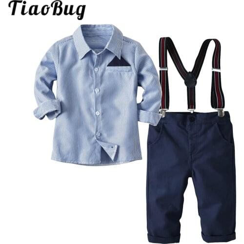 2Pcs Flower Boys Suits Childrens Gentleman Outfits Long Sleeve Shirt Pants Suits for Boy Wedding Party CostumeKids Clothes Set