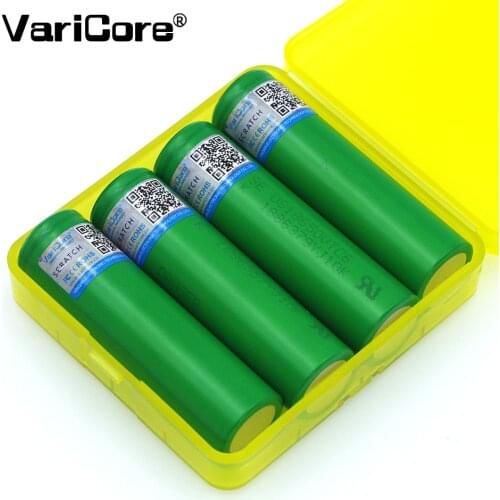 4PCS VariCore VTC6 3.7V 3000 mAh 18650 Li-ion Battery 30A Discharge for Sony US18650VTC6 batteries +18650 Battery Storage box