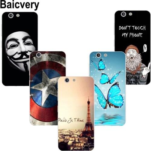 Back Fashion Case for Orange Dive 71 Flower Tower Pattern Cover Funda for ZTE Blade Z 10 Z10