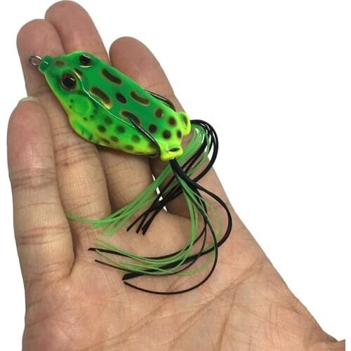 5cm 8.5g Frog soft lure baits sneakhead bass catcher top water lifelike lure bait pesca fishing tackle 3D eyes Silica leg G