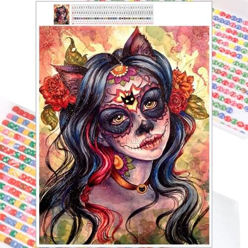 5D DIY Diamond Painting Mosaic Kit Classical Beauty Flower Cartoon Embroidery Full Square Round Christmas Gift Home Decor