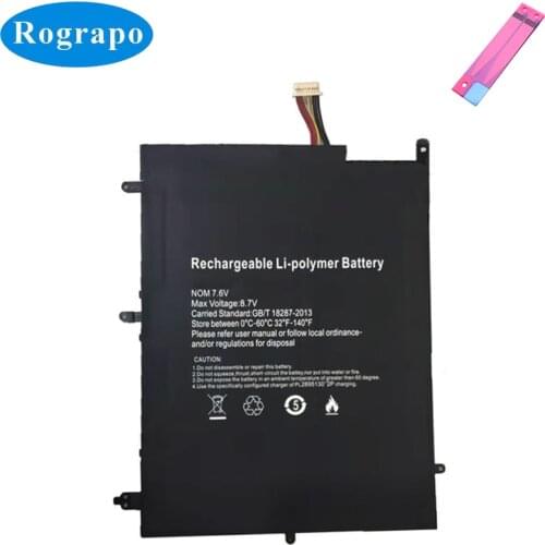 New Genuine 5000mAh MYRIA MY8312BL SV 2 in 1 Quad N4200 4GB SSD 256GB 13'' Ultraportabil Laptop Battery 38Wh 7.6V With 7-Wires