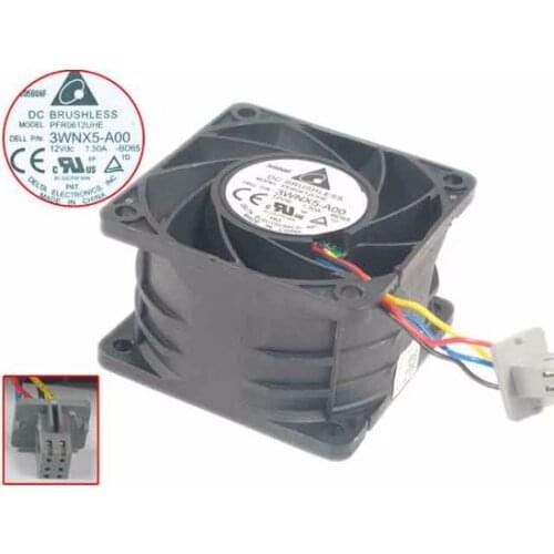 Delta Electronics PFR0612UHE BD65 3WNX5-A00 DC 12V 1.50A 60x60x38mm Server Cooling Fan