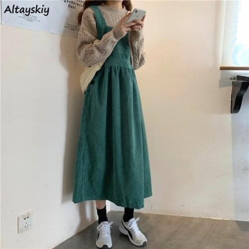 Sleeveless Dress Women Solid Preppy Elegant Female Girls Loose Square Collar Lovely College Empire Holiday Popular Fall Vestidos