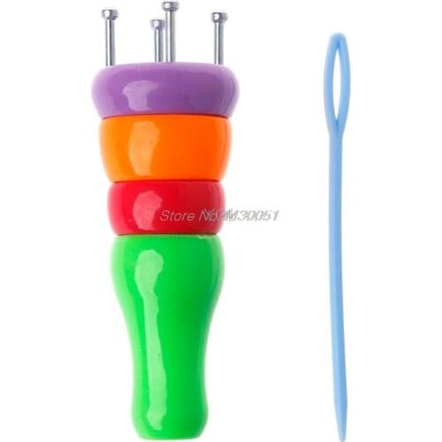 Plastic Yarn Wool Knitter Knitting Doll Dolly Rope Braided Craft Maker Loom