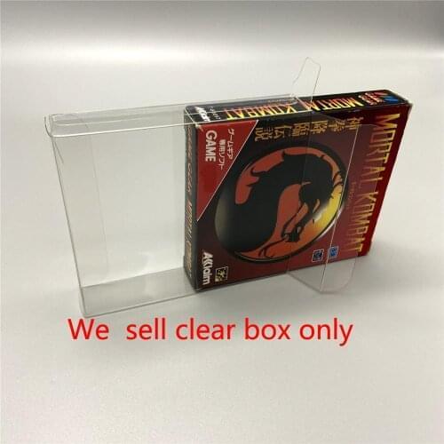 Clear transparent box For Sega For GAME GEAR GG game cartridge card Display storage PET protective Box