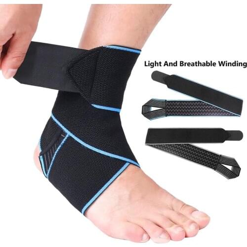 Adjustable Ankle Brace Unisex Super Elastic Ankle Support Protects Against Ankle Strain Sprains Fatigue for Basketball, Running