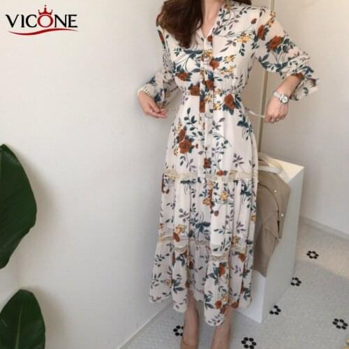 VICONE Long Sleeve Summer Dresses