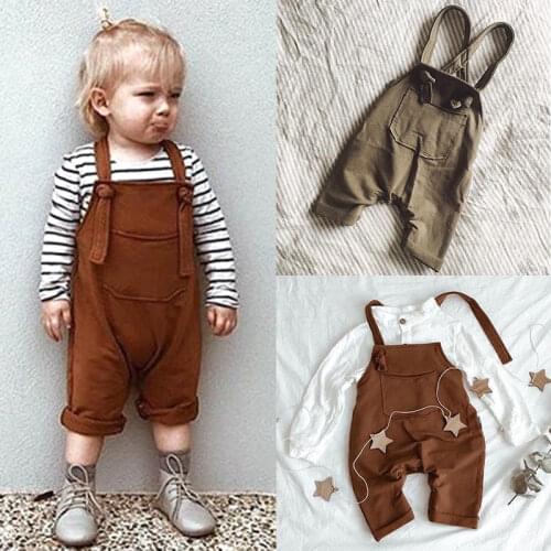2020 Summer Toddlers Newborn Baby Girls Boys Sleeveless Rompers Jumpsuit Long Pants Outfits Baby Clothes Sunsuit 0-24M