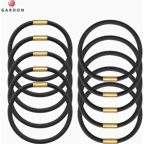 10pcs female childrens hair rope rubber band thickened black iron buckle round does Hair Bands Korean Girl Hair Accessories
