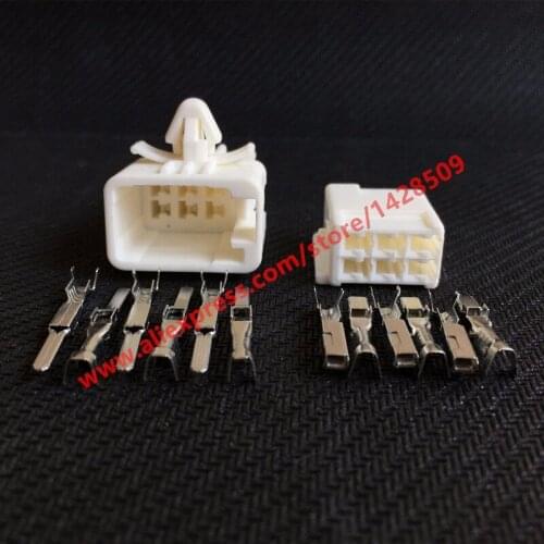 20 Sets Wire Auto Connector 6 Pin Female Male Plug Automotive Electrical Connector 6240-5118 6240-1107