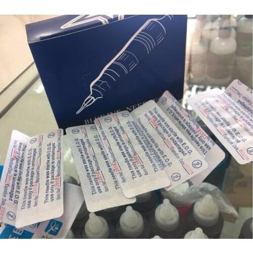 20 pcs RL sterile class Jetables Aiguilles De Tatouage Pour Tatouage Rotatif Stylo Grip Aiguilles Fournitures blue Tattoo needle