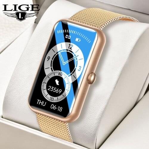 2021 LIGE Fashion Smart Watch Custom Face Men Women Smartwatch Heart rate Sport Fitness Tracke IP68 Waterproof For Android Apple