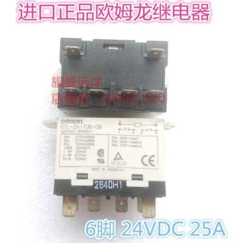 G7L-2A-TUB-CB 24VDC 24V Relay 25A 6-pin
