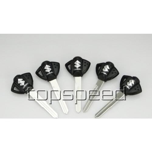 5 PCS Black Blank Key Uncut For Suzuki GSX GSXR 400/600/750/1000/1300 BANDIT HUYABUSA Motorcycle