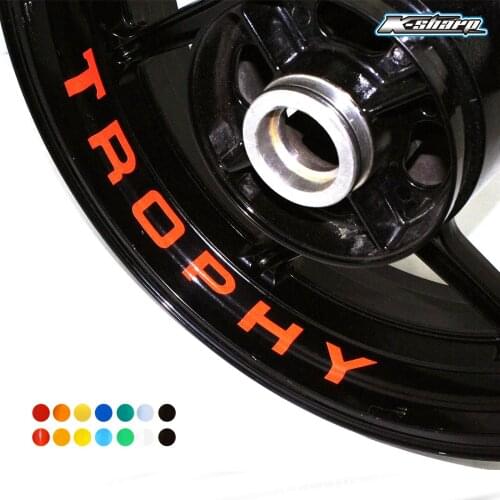 8 X custon inner rim decals wheel reflective sign Stickers stripes FIT TROPHY