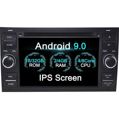 Android 9 Car CD DVD Player For FORD FOCUS C-MAX FIESTA FUSION GALAXY TRANSIT KUGA GPS navigation multimedia radio headunit