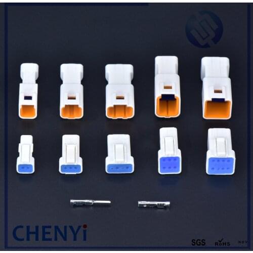 5sets JST JWPF type Automotive Waterproof Cable Connector 2 3 4 6 8 pin Male Female Butt Plug JWPF-VSLE-S 03R-JWPF-VSLE-S