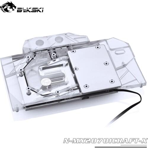BYKSKI Water Block use for Maxsun GeForce RTX 2060 /2070 iCraft 6G/2060 Super iCraft 8G Support A-RGB/RGB Light Radiator Block
