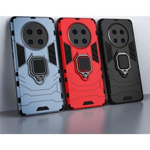 For Huawei Mate 40 Pro Plus Case Ring Stand Bumper Silicone + PC Phone Back Cover for Huawei Mate 40 Pro MATE40 40PRO Case Coque