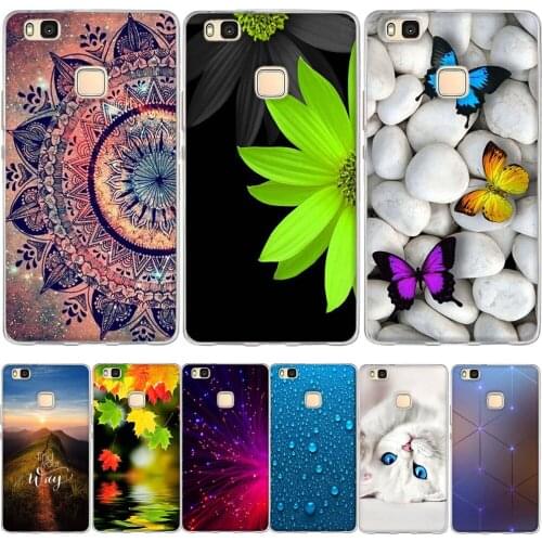 Phone Cover For Huawei P9 lite Case Silicone Soft Cat Cartoon TPU Back Cover For Funda Huawei P9 lite P9Lite 2016 Case Coque