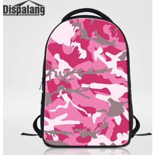 Dispalang Brand Womens Laptop Backpacks Cool Camo Print Ladies Backpack Large School Bags for Teenagers Girls Book Bag Mochila