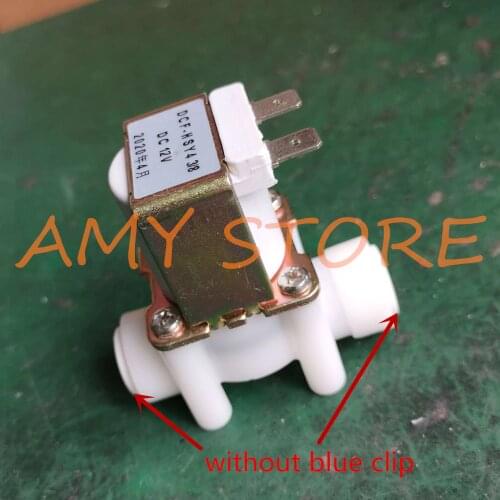 Water Inlet Valve AC220V 12V 24VDC NO NC Plastic Solenoid Valve 1/4" 3/8"OD TubeHose Connection forRO Reverse Osmosis PureSystem