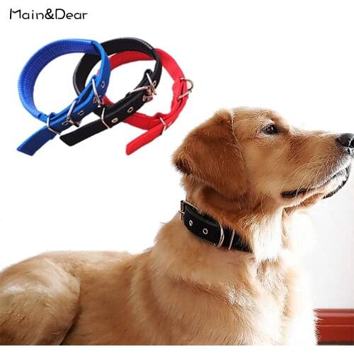 Classic Style Dog Collar Adjustable Size Washable Nylon Pet Collar Multiple Sizes Available Pet Product Supplier
