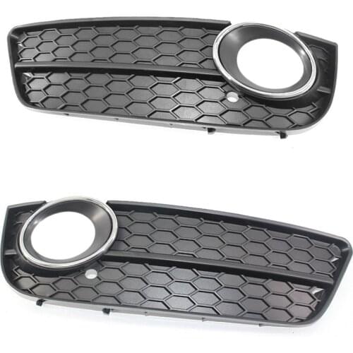 1 Pair Fog Light Frame Under Grid Fog Lamp Grille Replacement Kit for 2008-2011 Audi A5 8T080768201C ,8T08531022Zz Right & 8T085