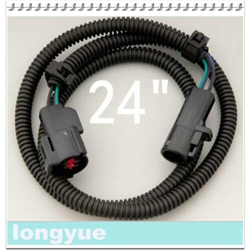 Longyue 20pcs Oxygen O2 Sensor 24" Extension Wire Harness w/ OE Plugs for 86-09 Mustang 60cm
