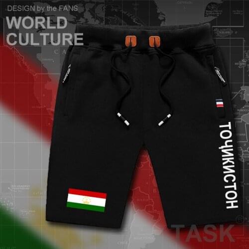 Tajikistan mens shorts beach man mens board shorts flag workout zipper pocket sweat bodybuilding 2017 cotton brand NEW Tajik TJ