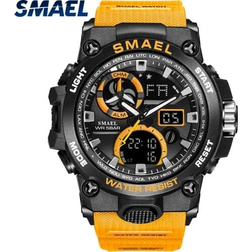 Sport Watch Men SMAEL Brand Toy Mens Watches Military Army S Shock 50m Waterproof Wristwatches 8011 Fashion Men Watches Sport