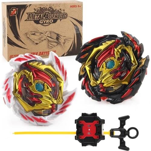 XD Beybleyd Burst Gyro Toys Set Vicious Dragon Alloy Combat with Two-Way Pull-up Launcher Toys for Children