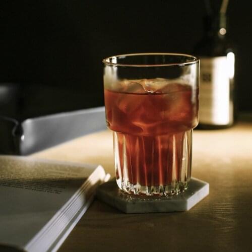 Pack of 4pcs Stackable glass cups whisky cups juice drinkware cups