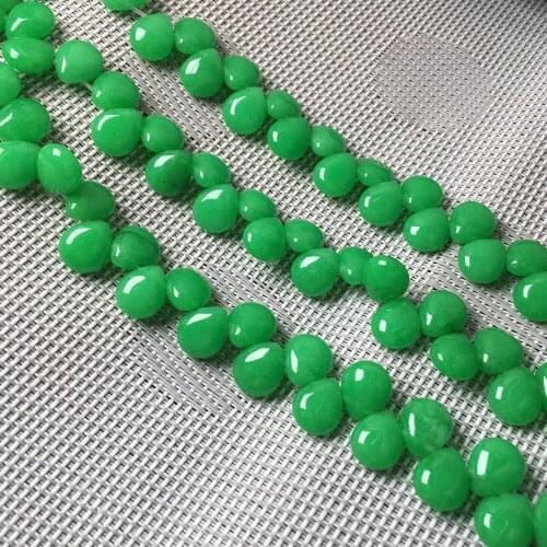 Natural Stone Water Drop Shape Loose Beads Malaysian Jades Semifinished String Bead for Jewelry Making DIY Bracelet Necklace